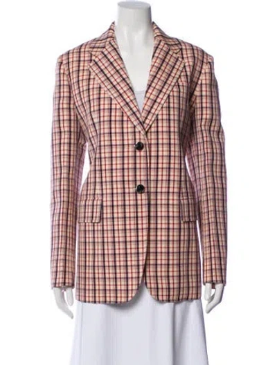 Pre-owned Prada 2019 Virgin Wool Blazer In Red