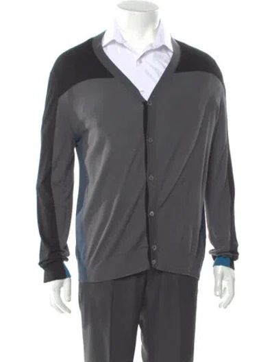 Pre-owned Prada 2019 Virgin Wool Cardigan In Multi