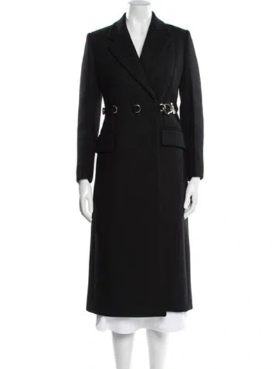 Pre-owned Prada 2019 Virgin Wool Coat In Black