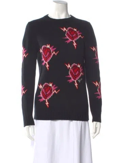 Pre-owned Prada 2019 Virgin Wool Sweater In Black