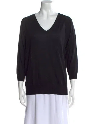 Pre-owned Prada 2019 Virgin Wool Sweater In Black