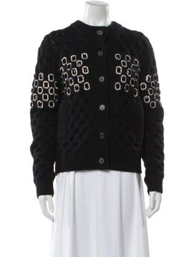 Pre-owned Prada 2019 Virgin Wool Sweater In Black