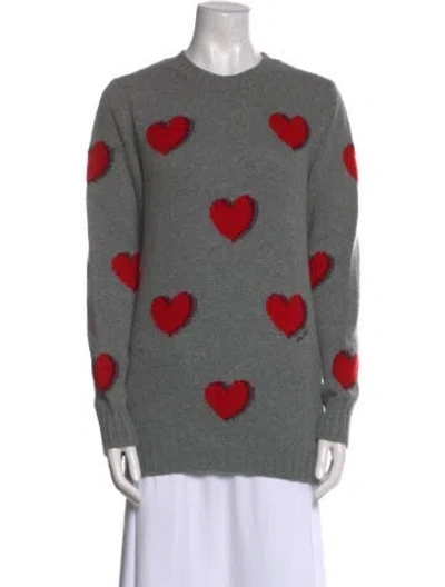 Pre-owned Prada 2019 Virgin Wool Sweater In Gray