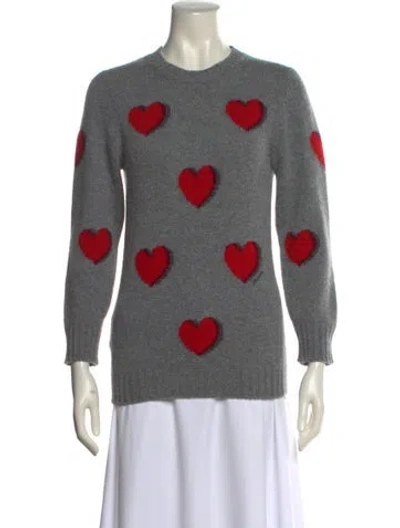 Pre-owned Prada 2019 Virgin Wool Sweater In Gray