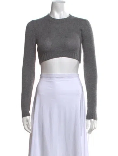 Pre-owned Prada 2019 Virgin Wool Sweater In Grey