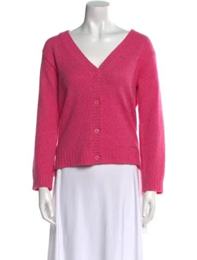 Pre-owned Prada 2019 Virgin Wool Sweater In Pink