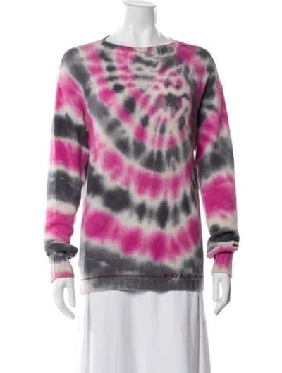 Pre-owned Prada 2019 Virgin Wool Sweater In Pink