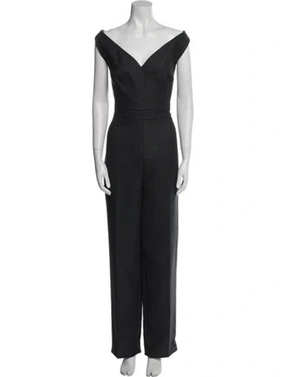 Pre-owned Prada 2019 V-neck Jumpsuit In Gray