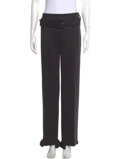 Pre-owned Prada 2019 Wide Leg Pants In Black