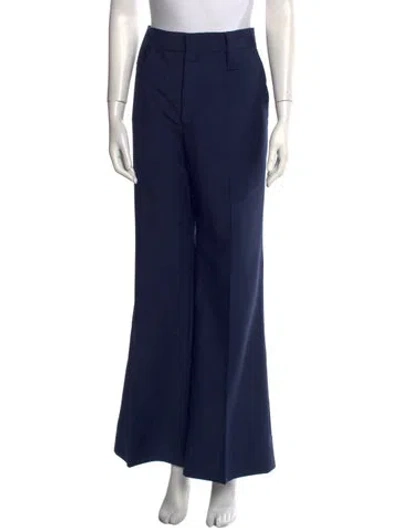 Pre-owned Prada 2019 Wide Leg Pants In Blue