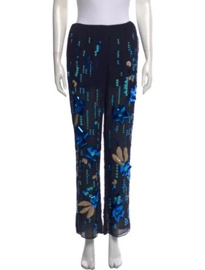 Pre-owned Prada 2019 Wide Leg Pants In Blue