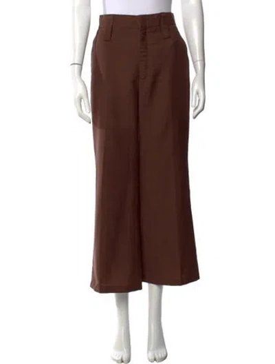 Pre-owned Prada 2019 Wide Leg Pants In Brown