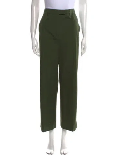 Pre-owned Prada 2019 Wide Leg Pants In Green