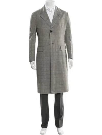 Pre-owned Prada 2019 Wool Overcoat In Gray