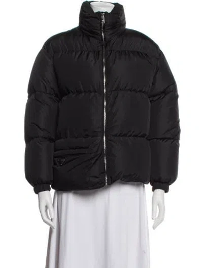 Pre-owned Prada 2019 X Re-nylon Down Jacket In Black
