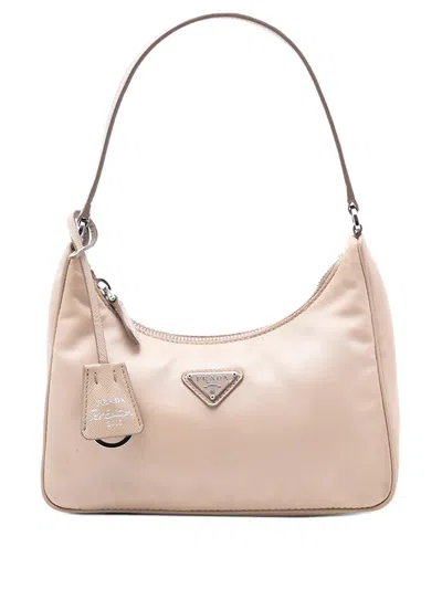 Pre-owned Prada 2019-2025 Re Nylon Re Edition 2005 Shoulder Bag In Brown
