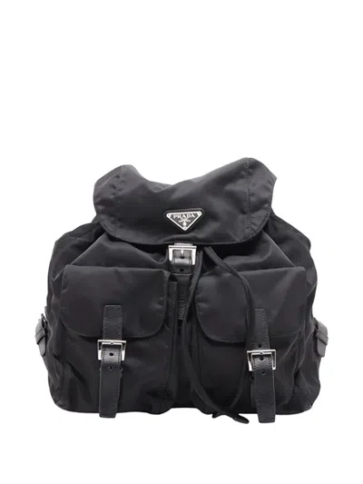Pre-owned Prada 2019-2026 Tessuto Backpack In Black