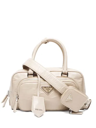 Pre-owned Prada 2020-2024 Small Antique Cross Body Bag