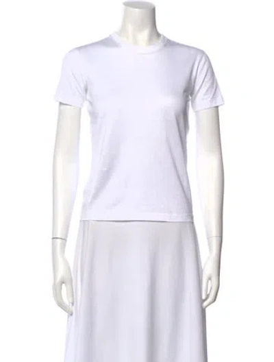 Pre-owned Prada 2020 Crew Neck T-shirt In White