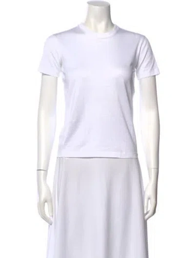 Pre-owned Prada 2020 Crew Neck T-shirt In White