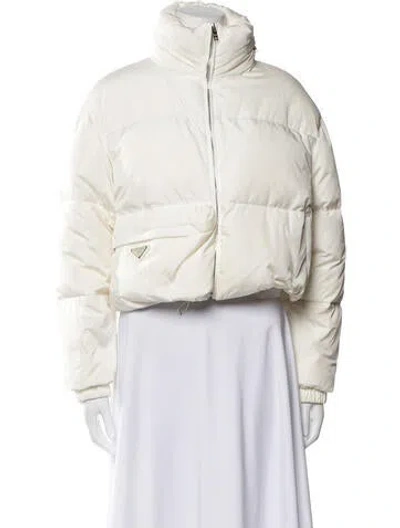 Pre-owned Prada 2020 Down Coat In White