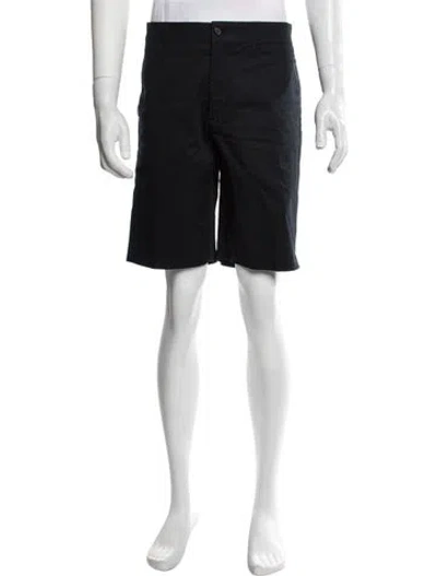 Pre-owned Prada 2020 Flat Front Shorts In Blue