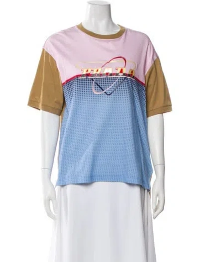 Pre-owned Prada 2020 Graphic Print T-shirt In Brown