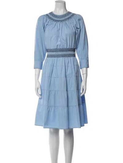 Pre-owned Prada 2020 Knee-length Dress In Blue