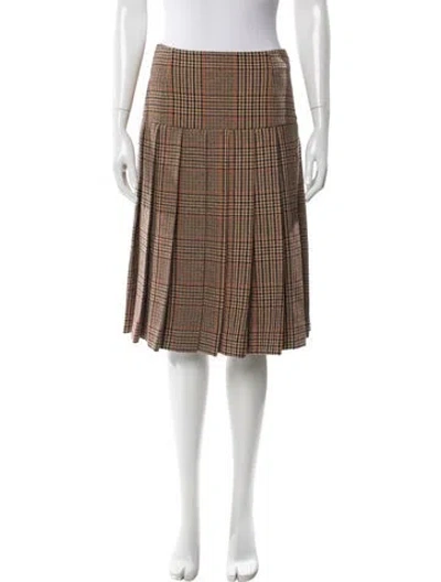 Pre-owned Prada 2020 Knee-length Skirt In Brown