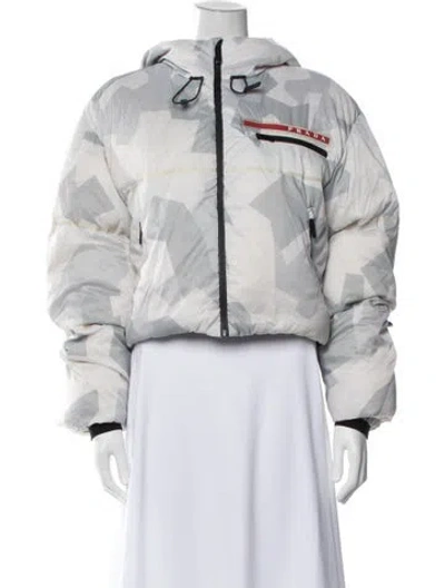 Pre-owned Prada 2020 Linea Rossa Down Jacket In Neutrals