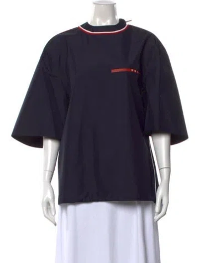 Pre-owned Prada 2020 Linea Rossa Top In Blue