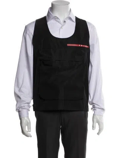 Pre-owned Prada 2020 Linea Rossa Vest In Black