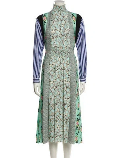Pre-owned Prada 2020 Long Dress In Blue