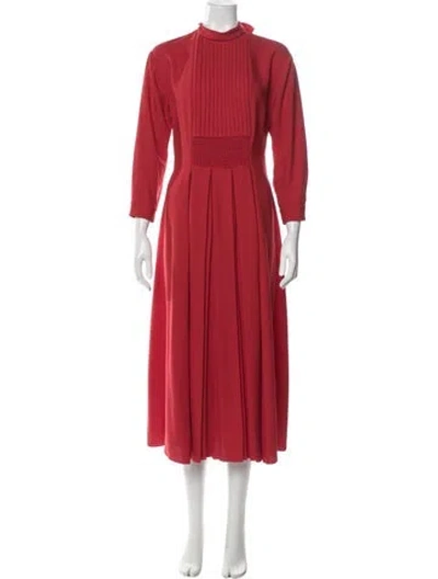 Pre-owned Prada 2020 Long Dress In Red