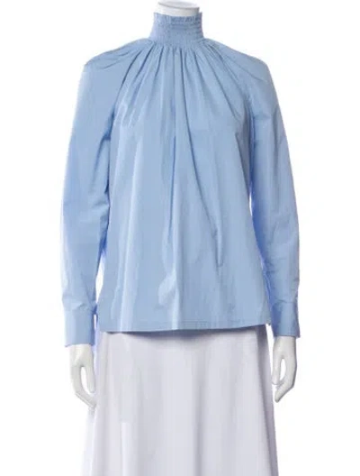 Pre-owned Prada 2020 Long Sleeve Blouse In Blue