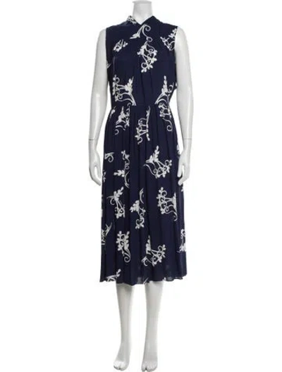 Pre-owned Prada 2020 Midi Length Dress In Blue