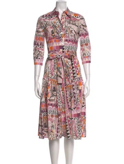 Pre-owned Prada 2020 Midi Length Dress In Pink