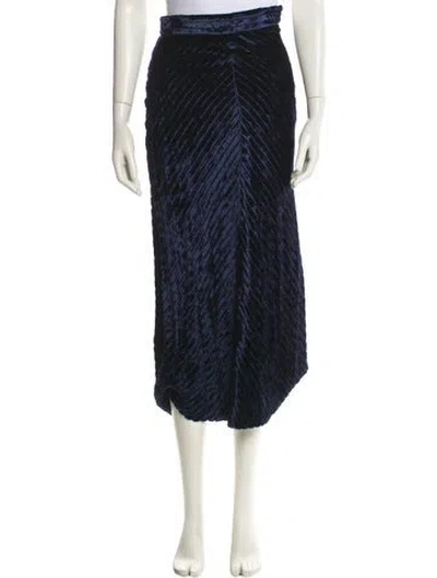 Pre-owned Prada 2020 Midi Length Skirt In Blue