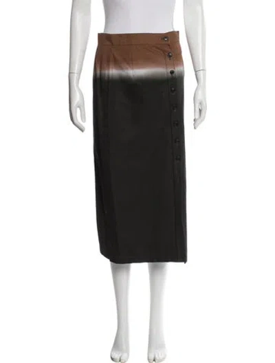 Pre-owned Prada 2020 Midi Length Skirt In Gray
