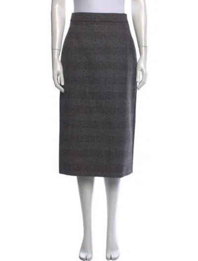 Pre-owned Prada 2020 Midi Length Skirt In Grey