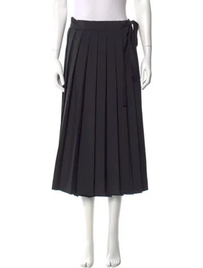 Pre-owned Prada 2020 Midi Length Skirt W/ Tags In Black