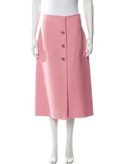Pre-owned Prada 2020 Midi Length Skirt W/ Tags In Pink