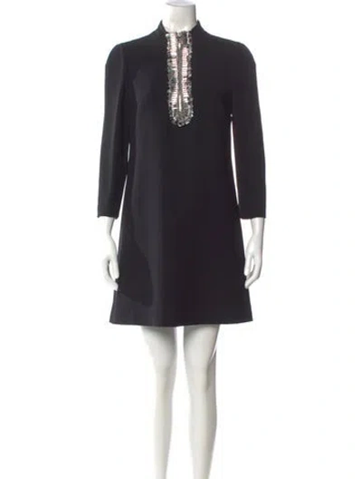 Pre-owned Prada 2020 Mini Dress In Black