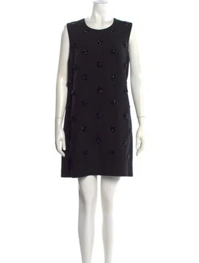 Pre-owned Prada 2020 Mini Dress In Black