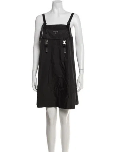 Pre-owned Prada 2020 Mini Dress In Black