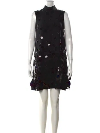 Pre-owned Prada 2020 Mini Dress In Black