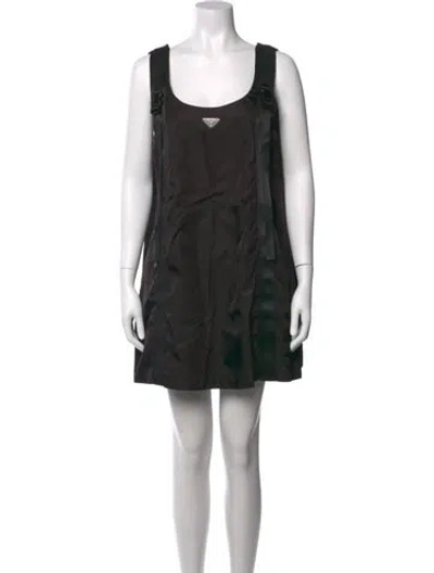 Pre-owned Prada 2020 Mini Dress In Black