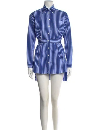 Pre-owned Prada 2020 Mini Dress In Blue