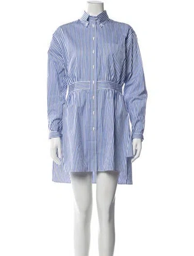 Pre-owned Prada 2020 Mini Dress In Blue