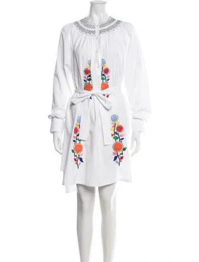 Pre-owned Prada 2020 Mini Dress In Neutrals